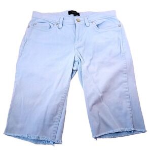 Talbots‎ Light Blue Bermuda Jean Shorts Women's 4 Inseam 11" Denim Cut Offs